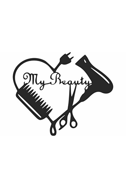 OEM Decor perete Personalizabil Salon My Beauty HHH340 din lemn - 45 L x 38 H...