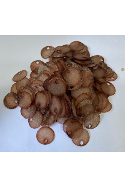 Bi hızlı Yarı Saydam Çanta Süsleme Pulu 20 mm ( 20 Gram ) Kahverengi