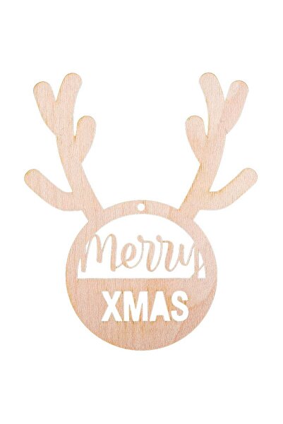 OEM Glob de Craciun HH885 din Lemn Model Ren cu mesaj Merry Christmas