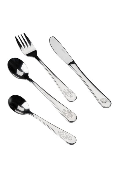 FACKELMANN Nirosta Space children's cutlery set, stainless steel, 4 pieces