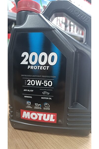 Motul 2000 PROTECT SAE 20W-50 MİNERAL API SL/CF 4 L