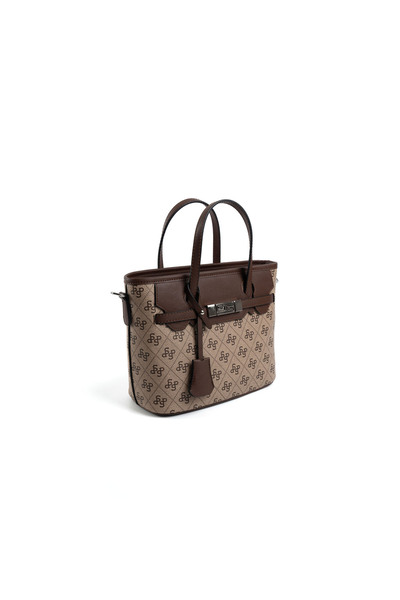 Silver Polo Women / Girls Shoulder Bag 1185-47859 Silver Polo Bag M178 Dark Beige-Matte Brown