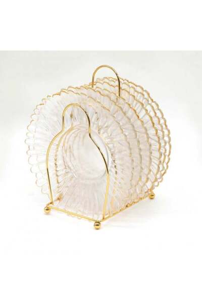 Other 6-Piece Glass Plate Set with Stand