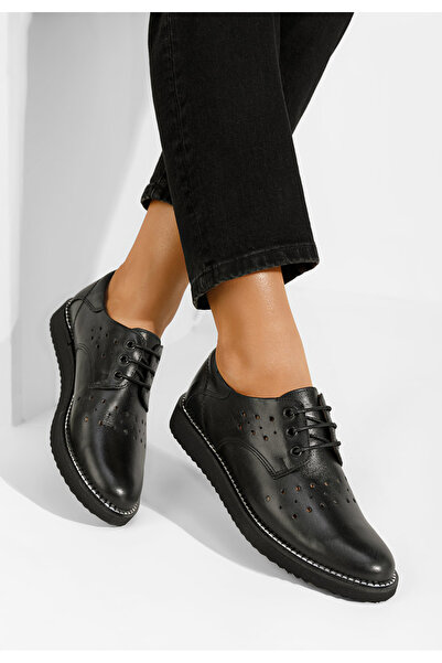 B T Shoes Pantofi casual dama piele Avery negri