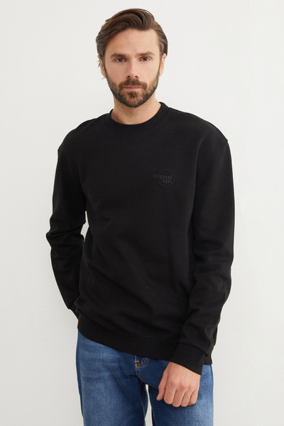 Fulla Moda Πρωτότυπο φούτερ με ανάγλυφο τύπωμα