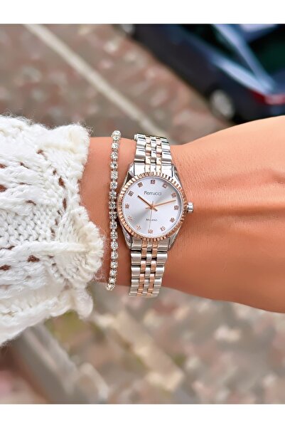 Ferrucci Steel Cord Minimal Case Women's Watch 3 Atm Waterproof 2 Years Warranty