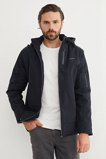 Fulla Moda Зовнішній одяг з принтом на блискавці з дайверської тканини