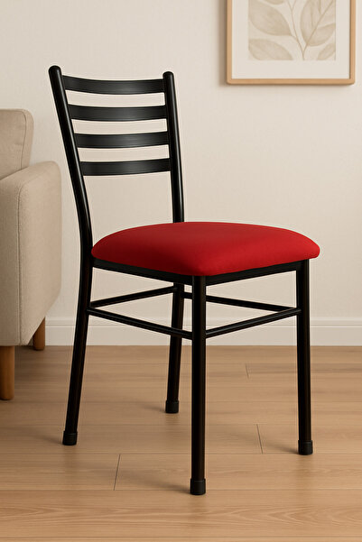 BERAWOND Siyah Mutfak Sandalyesi Retro Sandalye (1 ADET-MONTAJLI GÖNDERİM)
