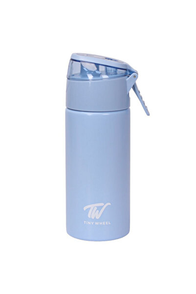 TINY WHEEL زجاجة ماء بخاخ من الفولاذ المقاوم للصدأ للأطفال سعة 400 مل
