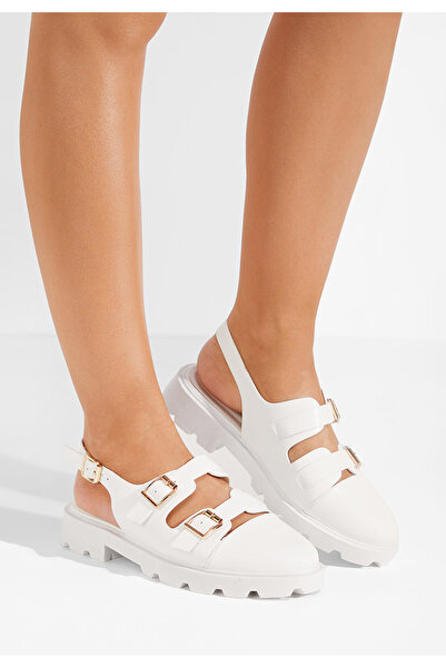 B T Shoes Biele dámske poltopánky Agripina