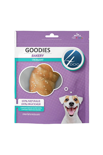 4dog Recompense pentru caini Goodies Bakery Croissant 100g