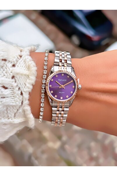 Ferrucci Steel Cord Minimal Case Women's Watch 3 Atm Waterproof 2 Years Warranty