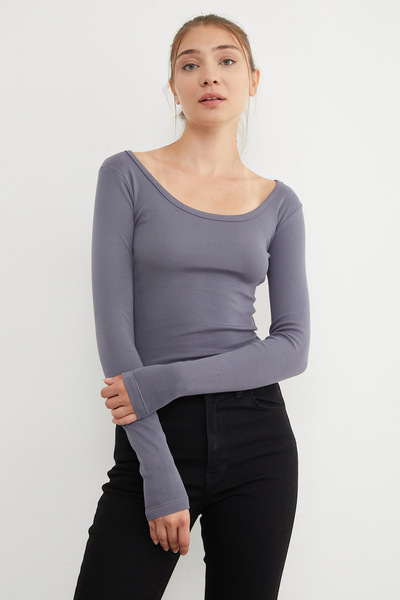 Fulla Moda Basic U-Neck Modal Bodysuit