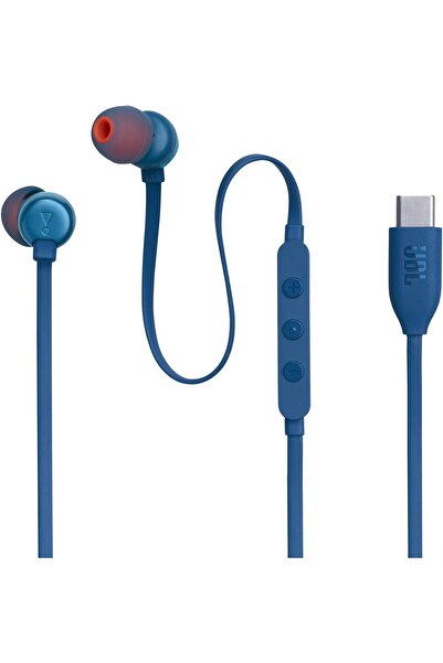 JBL TUNE 310C USB-C Wired Earphones with Hi-Res Audio, Built-in Microphone and Digital Converter