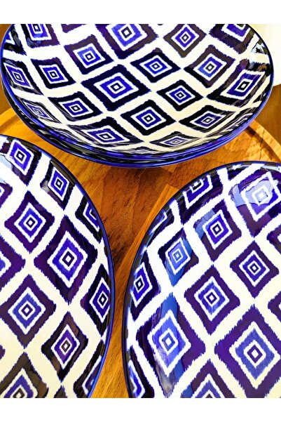 Madame Coco Revve Blue Carre Oval Plate - Blue - 1 Piece