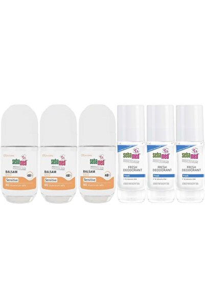 Sebamed Deodorant Roll-On 50ML Balsam Hassas/Sensitive + Roll-On 50ML Fresh (...
