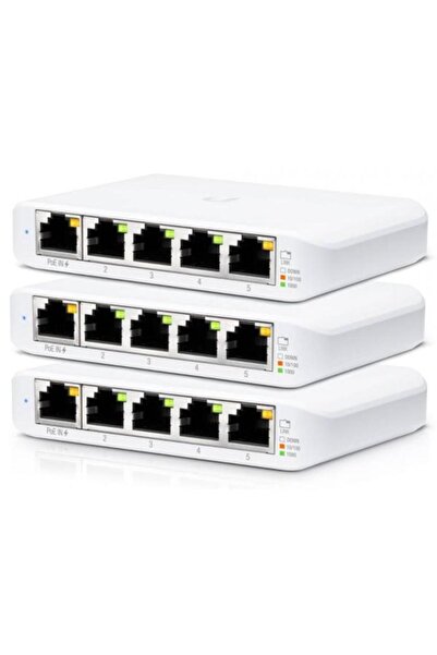 Ubiquiti Switch USW-FLEX-MINI-3, 5 ports, 3 pieces (White)