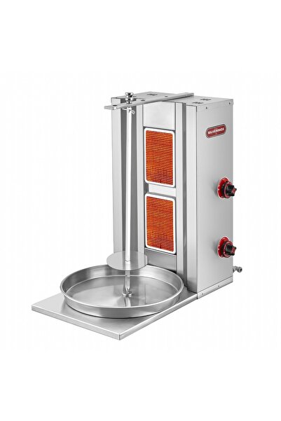 Silverinox Işıkgaz Endüstriyel Lpg Tüplü 2 Radyanlı Döner Ocağı Makinesi 2160-G