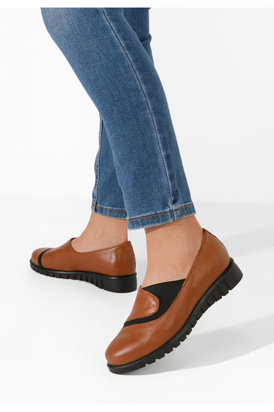 B T Shoes Women's casual leather shoes Janora camel