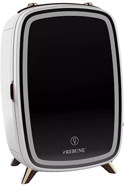 rebune ثلاجة مستحضرات التجميل مع مرآة LED، 6 لتر، 18 واط.