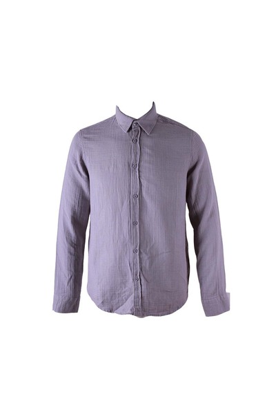 trender Muslin Dark Gray Men's Shirt 12-1362