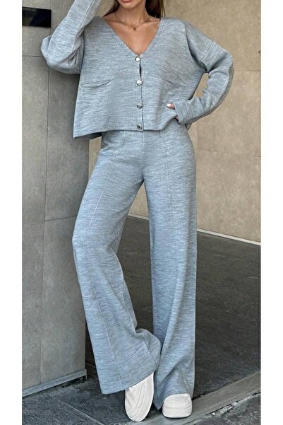 Sempre SET DUBĂ CU CARDIGAN ȘI PANTALONI 'Eleganță confortabilă'