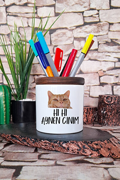 qoeuyl boutique أنا أشتاق إلىك مرة أخرى اليوم - حامل أقلام سيراميك مطبوع عليه...