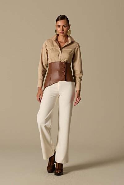 NOK İSTANBUL Second Skin Pants Ecru