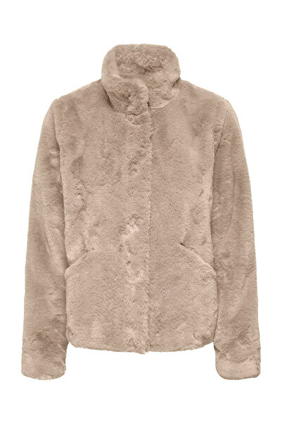 ONLY Onlnewvida Life Faux Fur Bej Kadın Mont 15295423