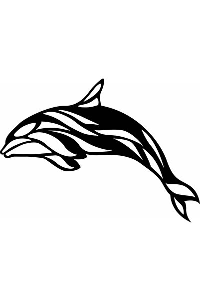 OEM Decor perete Personalizabil Delfin HHH506 din lemn - 29 L x 21 H (cm)