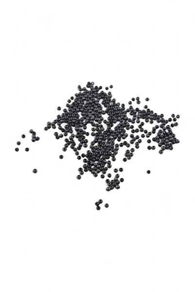 Serhat Aksesuar ve El İşçilik خرز معدني دائري أسود غير لامع 3 مم (30 جرام 400...