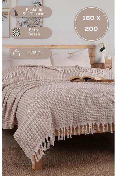 MODALİN Blanket Cotton Pyramid 180X200 cm