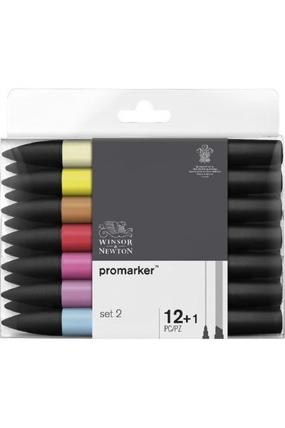 Winsor and Newton ProMarker Set 2 (13 Colors) Graphic Art Marker