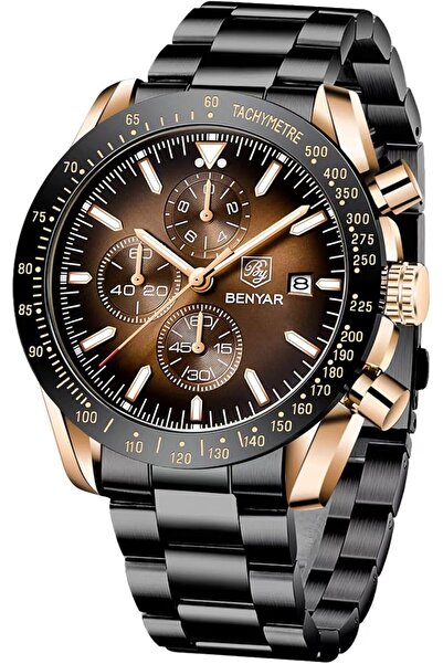 BY BENYAR Mens Watch Waterproof Chronograph Date Watch for Men Quartz Movement Analog Watch Business