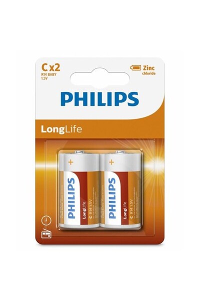 Philips BATERIE LONGLIFE R14 C BLISTER 2 BUC