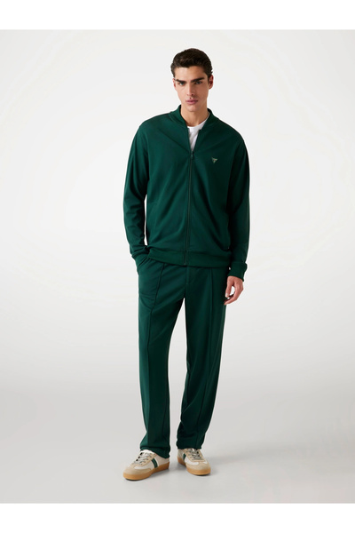 Guess Interlock Erkek Yeşil Slim Fit Eşofman Altı M5YB18KCBR2-G8U1