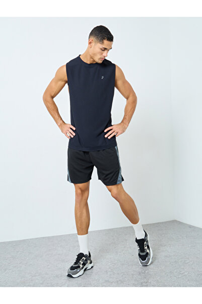 Styli Men Black Drop Armhole Training Tank