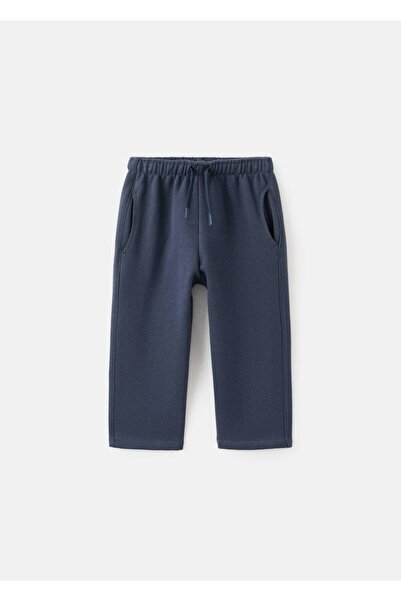 MANGO Baby İpli pamuklu jogger pantolon