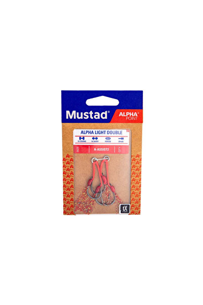 Mustad Alpha Point Alpha Light Double A-ASSIST2 Asist Olta İğnesi No 4