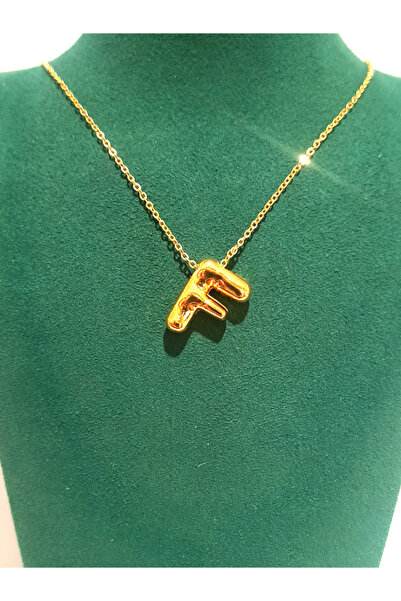 Monalisa Home قلادة على شكل حرف فاخر بلون ذهبي