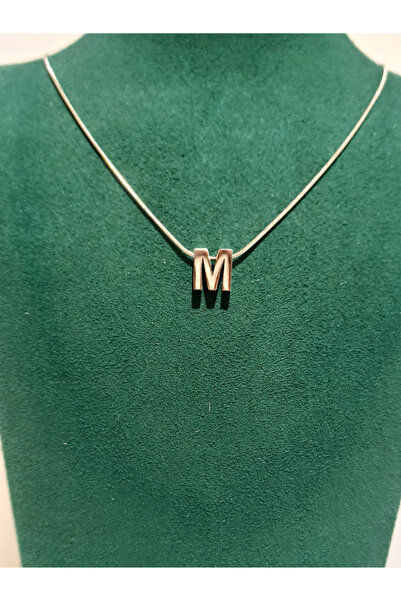 Monalisa Home قلادة فضية اللون فاخرة ذات تصميم أنيق على شكل حرف