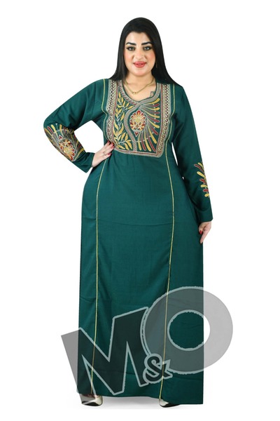 M&O 2 Embroidered reception jalabiya made of soft linen fabric that gives you a feeling of comfort and freshness