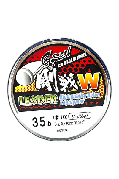 GOSEN W Leader %100 F.C Şok Lider Misina 50mt Beyaz 0.52mm