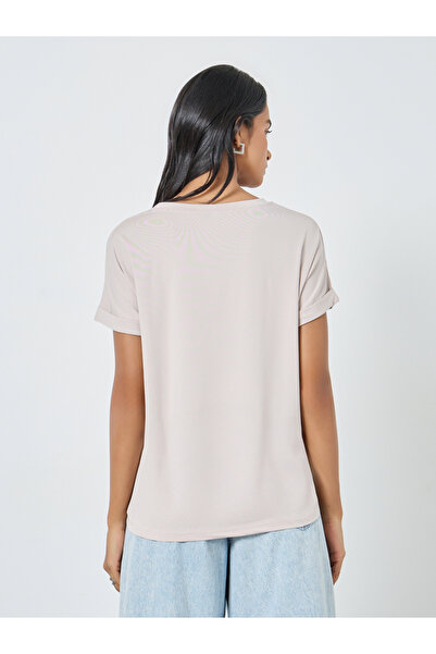 Take Two By Styli Solid Short Sleeves Regular Fit T-Shirt