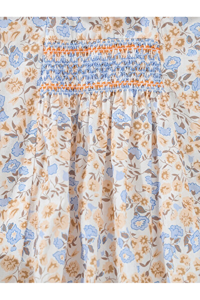 Take Two By Styli Girls Floral Print Peter Pan Collar Top