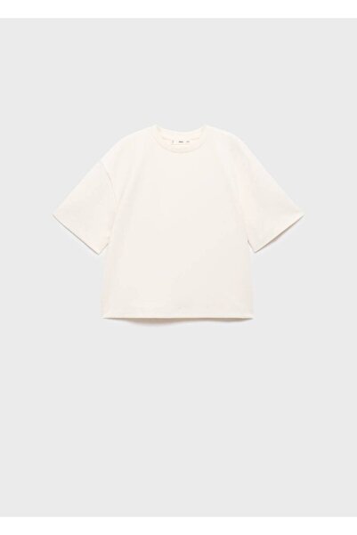 MANGO Woman Oversize pamuklu tişört