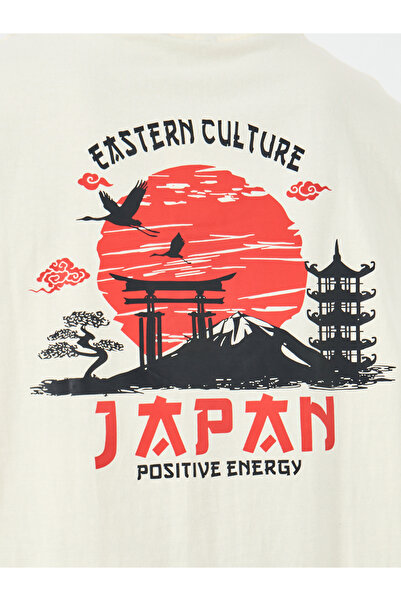 Styli Men Oversized Japanese Graphic Back Print T-Shirt