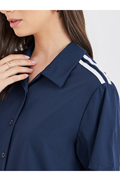 Take Two By Styli Women Side Stripe Shirt and Wide Leg Pants Co-Ords