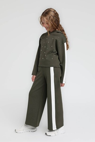 HAUSEkids بدلة ميرا لون للفتيات من عمر 4-14 سنة - كاكي