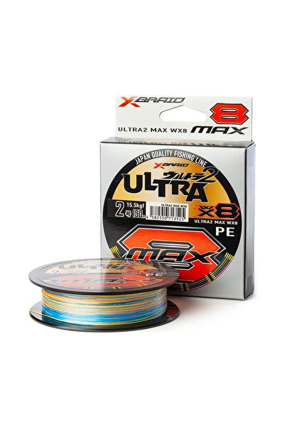 YGK ألترا 2 ماكس بي إي دبليو إكس8 150 متر 1.2 بولي إيثيلين متعدد الألوان 0.185 مم